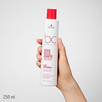 Schwarzkopf Professional شامبو شوارزكوف بروفيشينال بوناكير لإصلاح الشعر التالف مع مركب العناية النباتية تكنولوجيا الأرجينين متساوي الخلايا ترطيب واستعادة قوة الشعر الداخلية خالي من الكبريتات 250 مل - Image 2