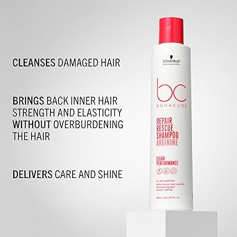 Schwarzkopf Professional شامبو شوارزكوف بروفيشينال بوناكير لإصلاح الشعر التالف مع مركب العناية النباتية تكنولوجيا الأرجينين متساوي الخلايا ترطيب واستعادة قوة الشعر الداخلية خالي من الكبريتات 250 مل - Image 3
