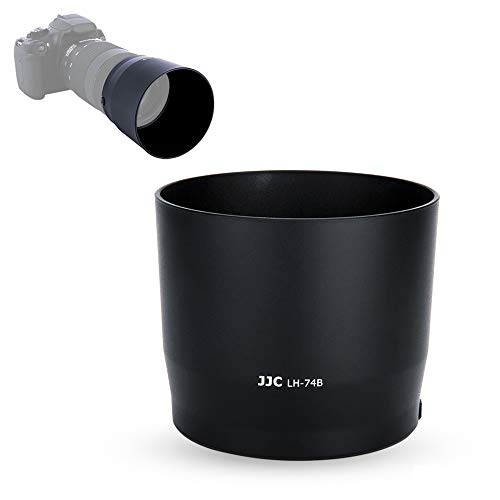 JJC ET-74B Bayonet Reversible Lens Hood Shade for Canon RF 100-400mm f/5.6-8 is USM and EF 70-300mm f/4-5.6 is II USM Lenses, Replaces Canon ET-74B Lens Hood, Not Affect to Use 67mm Filter or Cap - Image 1