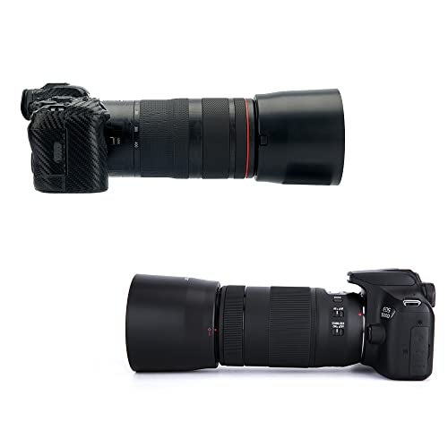 JJC ET-74B Bayonet Reversible Lens Hood Shade for Canon RF 100-400mm f/5.6-8 is USM and EF 70-300mm f/4-5.6 is II USM Lenses, Replaces Canon ET-74B Lens Hood, Not Affect to Use 67mm Filter or Cap - Image 4