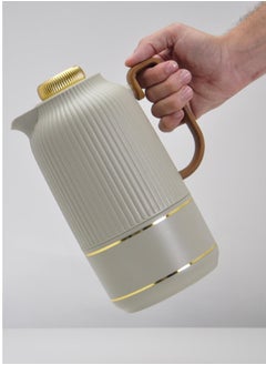 Badraig 2-Piece Coffee And Tea Vacuum Flask Green Grey/Gold 1 Liter  - Image 4