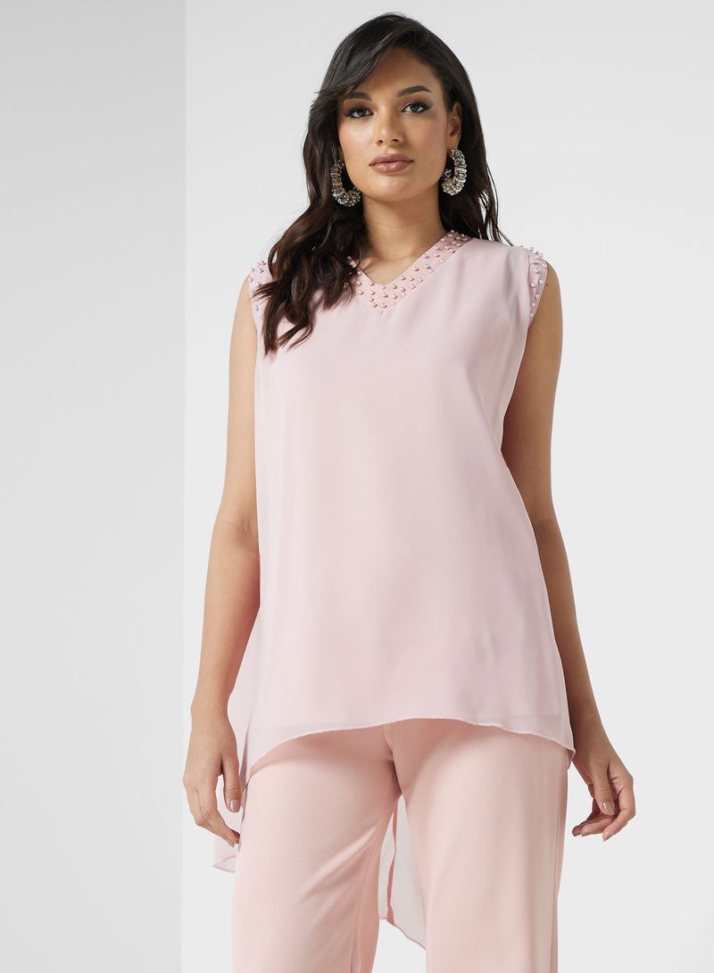 Khizana Sleeveless Top & pant Set  - Image 3