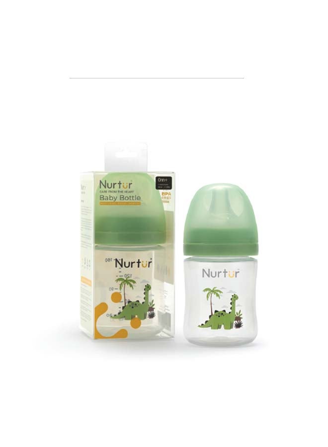 Nurtur Nurtur Cozi - 160Ml Anticolic Feeding Bottle - PP - Green Multi  - Image 1