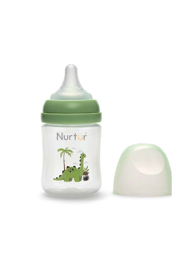 Nurtur Nurtur Cozi - 160Ml Anticolic Feeding Bottle - PP - Green Multi  - Image 2