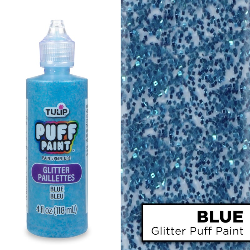 TULIP Puff Paint Glitter Blue 4 Fl Oz (Pack of 1) - Image 2