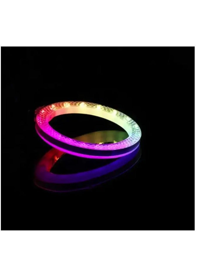 هوميفا مصباح حلقي ثلاثي الأبعاد بتقنية LED RGB - 33 مصباح للبث المباشر ومصباح إضاءة محيطية - Image 2