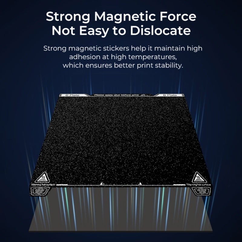 3D Printer Build Plate: Black Premium PEI Powder Coating - Ultra-high Adhesion Print Bed Surface for Creality K1 Max 3D Printers - Image 4