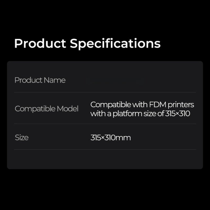 3D Printer Build Plate: Black Premium PEI Powder Coating - Ultra-high Adhesion Print Bed Surface for Creality K1 Max 3D Printers - Image 5