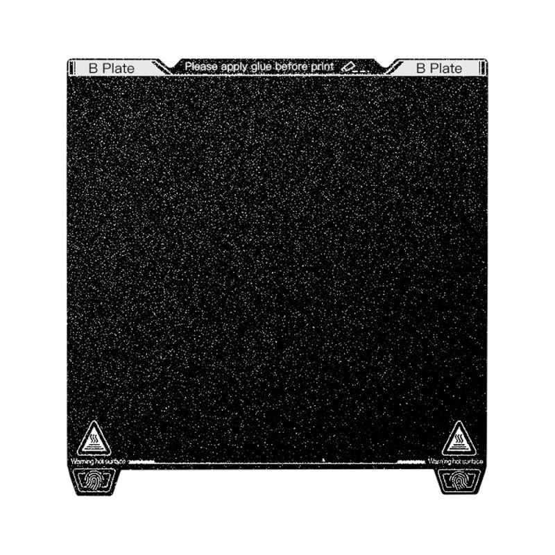 3D Printer Build Plate: Black Premium PEI Powder Coating - Ultra-high Adhesion Print Bed Surface for Creality K1 Max 3D Printers - Image 1