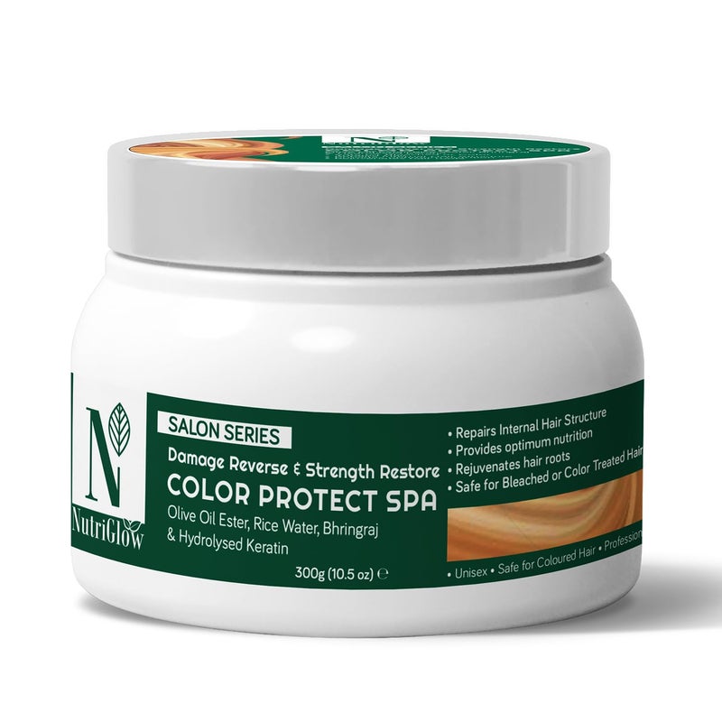 NutriGlow Color Protect Spa for Color Damage Reverse  Strength Restore 300gm - Image 1