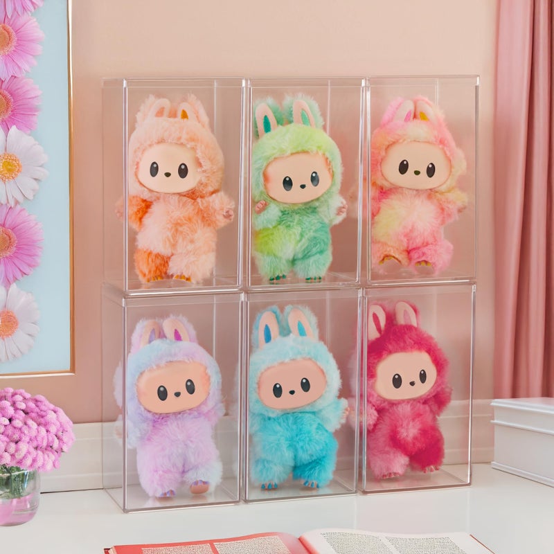 STORi Clear Plastic Stackable Display Case with Lid, Set of 2, Store Figurines, and Plush Collectibles, Box for Action Figures, Made in USA - Image 5