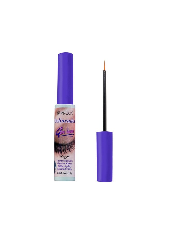 Prosa PROFESSIONAL MAKEUP Liquid Eyeliner, Ultra-Pigmented, 4 en uno Black Liquid Eyeliner 0.35 oz - Image 1