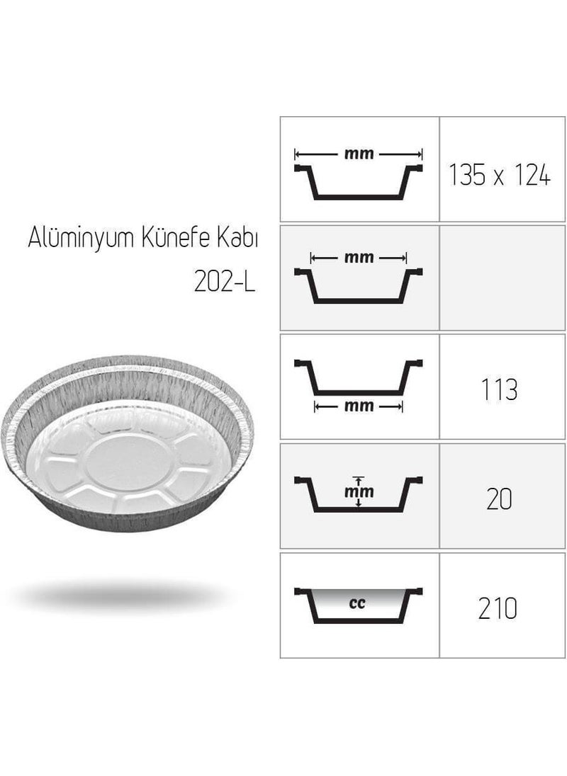 SAN Aluminum Kunefe Bowl 100 Pieces  - Image 2