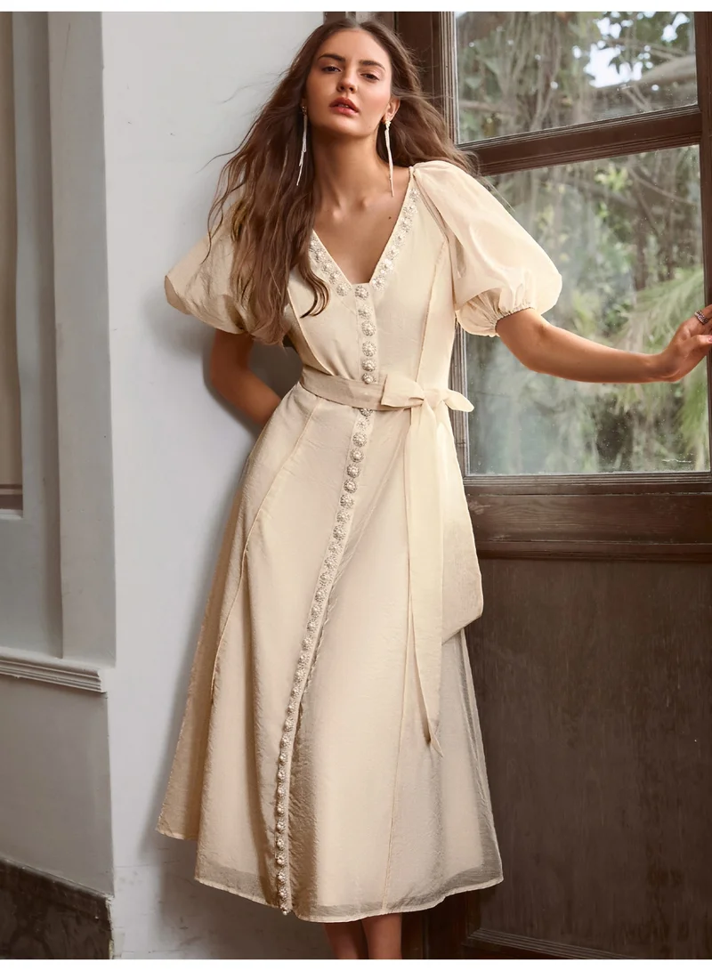 SIMPLEE Women's Summer Elegant DressLight & Comfortable Lightweight Cotton Blend Perfect for Outings