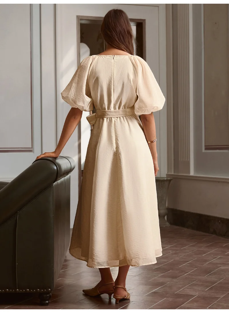 SIMPLEE Women's Summer Elegant DressLight & Comfortable Lightweight Cotton Blend Perfect for Outings
