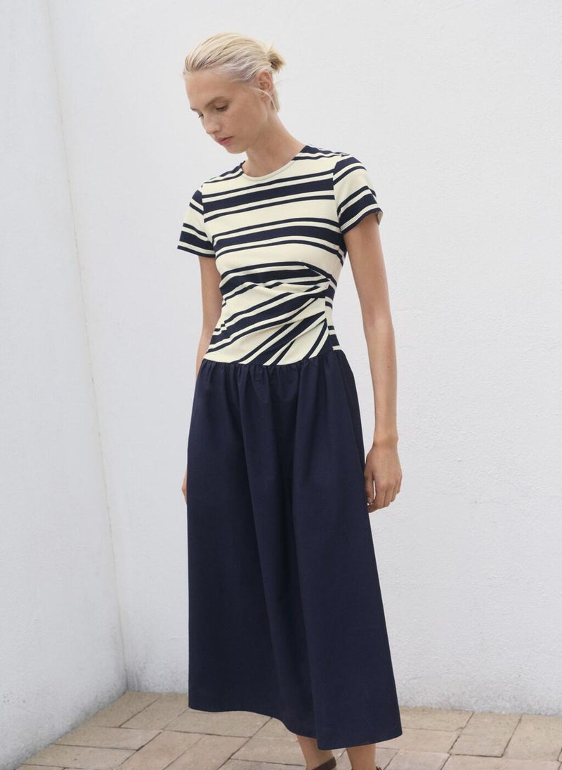MANGO Mixed striped dress  - Image 4