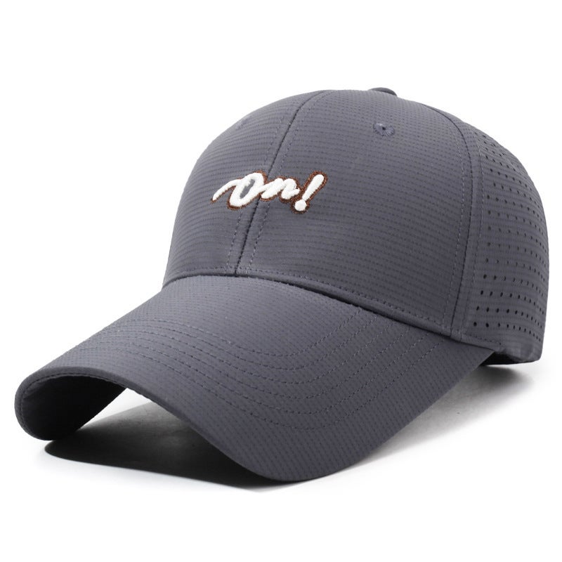 Spring Long Brim Cap Unisex Outdoor Sunshade Embroidery Baseball Hat - Image 1