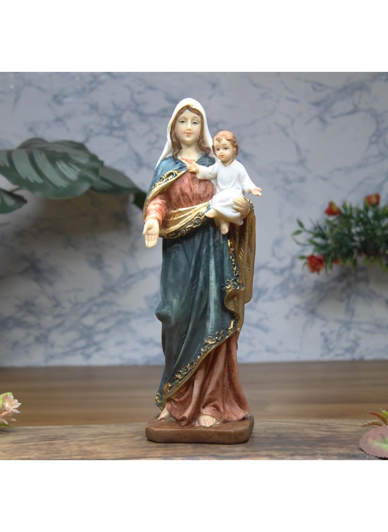 Wonderland - Wonderland Mother Mary with Baby Jesus Statue, Christmas Decoration, Home Decoration - Image 1