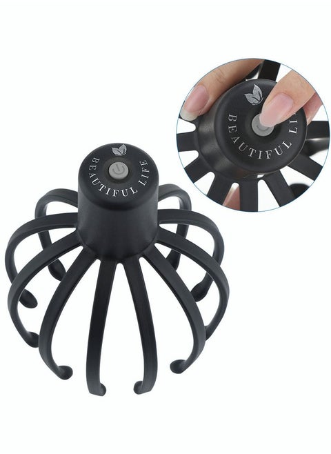 Electric Scalp Massager with 3 Modes, 360 Degree Head Massager, Cordless Portable Head Scratcher Massager for Stress Relax