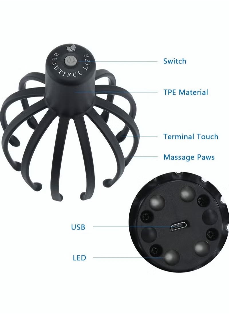 ASIV - Electric Scalp Massager with 3 Modes, 360 Degree Head Massager, Cordless Portable Head Scratcher Massager for Stress Relax - Image 1