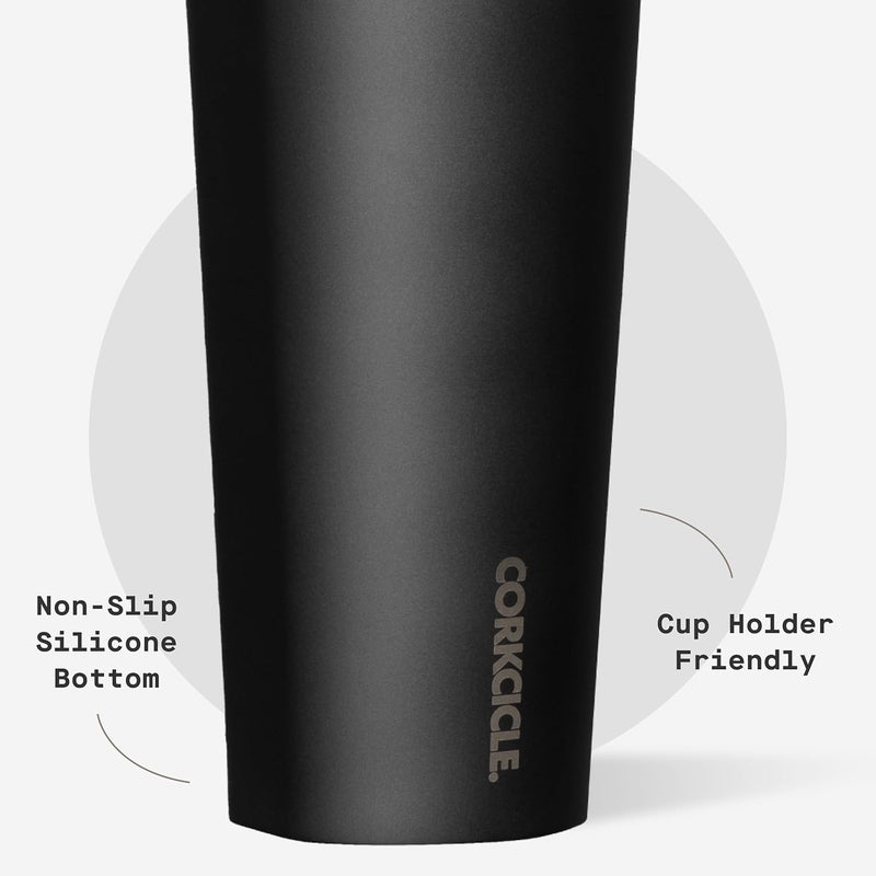 CORKCICLE Cold Cup Insulated Tumbler 24 oz | Reusable Water Bottle with Lid & Straw | Keeps Drinks Cold 12 Hours & Hot 5 Hours | Cupholder Friendly | Ceramic Slate - Image 4