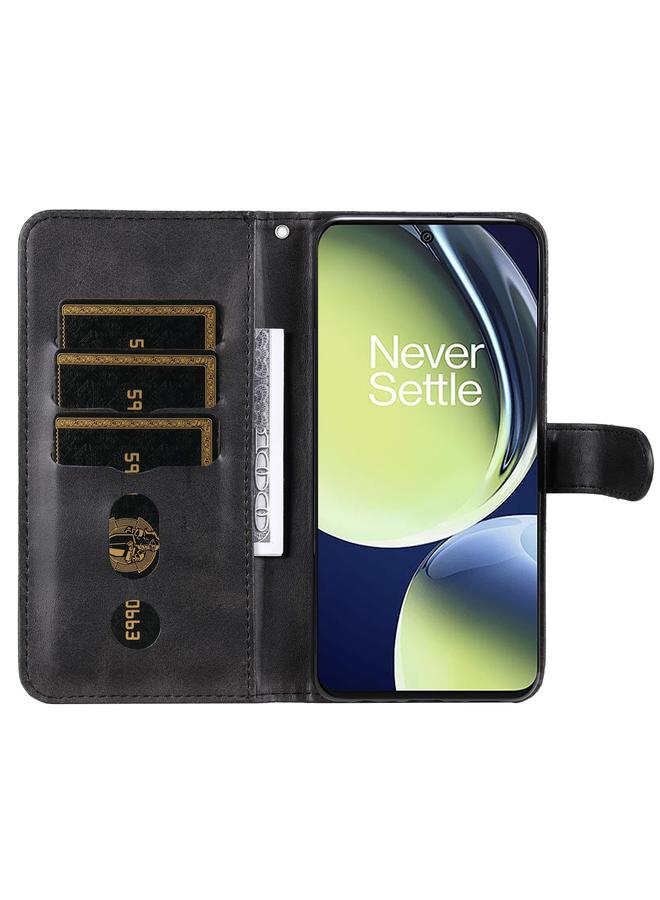 اس-توب جراب لهاتف OnePlus Nord CE 3 Lite/Nord N30 جراب هاتف أنيق من جلد العجل بسحاب - Image 4