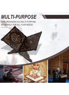 YIM-VIBEHAUS Quran Holder Quran Stand Quran Cabinet Prayer Book Stand Ramadan Reading Shelf Mubarak Muslim Party Ornament Book Holder  - Image 4
