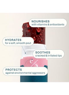Cliganic Cliganic Tinted Lip Balm - Non-GMO, 4 Colors - Enriched with Vitamin E, Cruelty Free (Packaging May Vary)  - Image 4