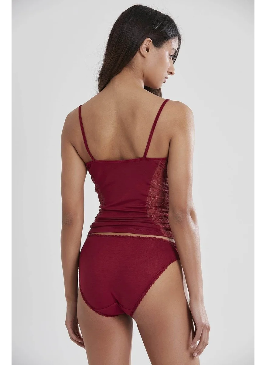 pierre cardin 391 Camisole Set - Claret Red