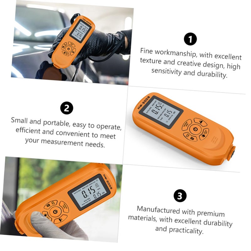 مقياس سمك طلاء السيارات فالكلود، جهاز اختبار عمق مغناطيسي للسيارات - Image 5