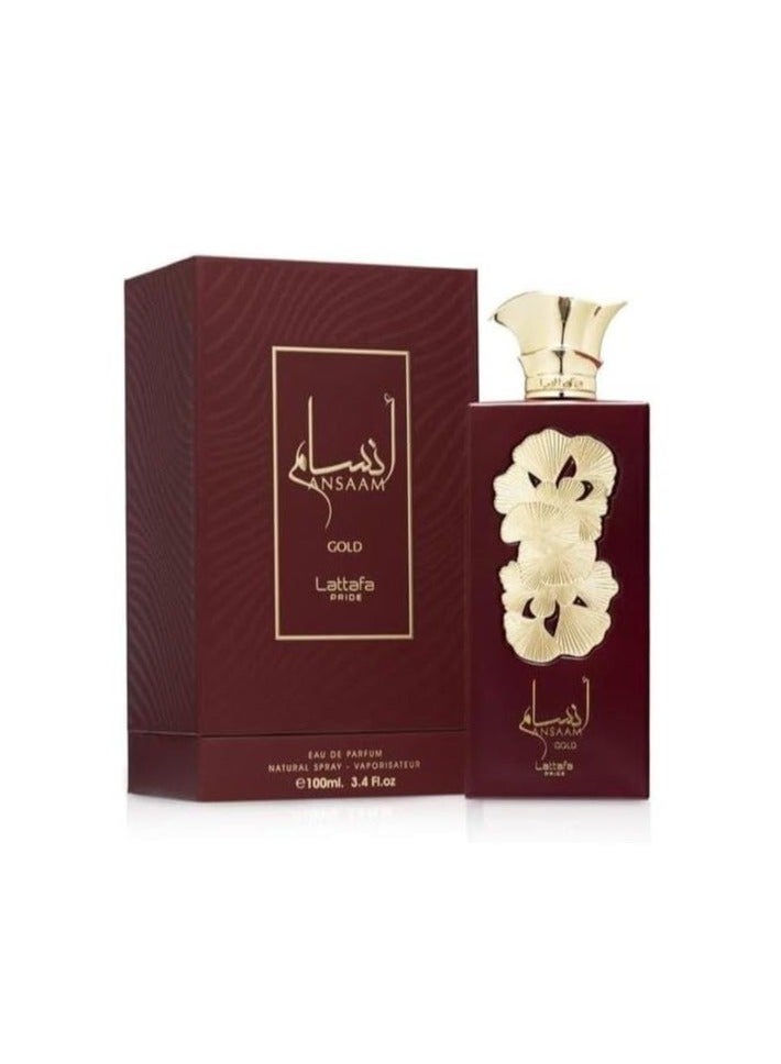 Lattafa PRIDE Ansaam Gold Eau de Parfum 100ml – A Luxury Fragrance for Men and Women - Image 1