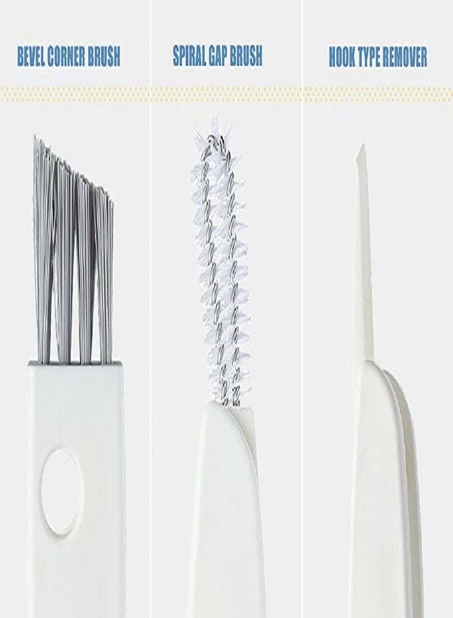 TASKHOUSE فرشاة تنظيف متعددة الوظائف من تاسك هاوس، 3 في 1، لتنظيف أغطية الأكواب والشقوق المختلفة، أكواب الشاي والزجاجات (قطعة واحدة) - Image 5