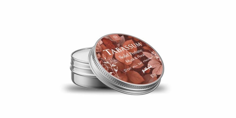 AL MASNOON AL MASNOON Tabassum Solid Perfume 10g  Floral Musk Fragrance LongLasting Deodorant for AllDay Freshness Ideal  - Image 1