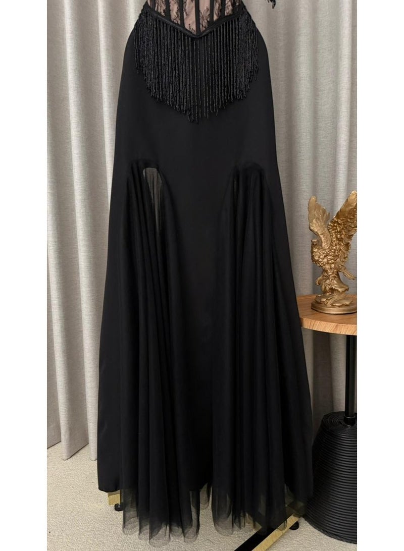 Cutie Evening Dress | A Collection of Sophistication and High Style | Original Barbie Fabric + French Lace | Luxurious Black - Image 3