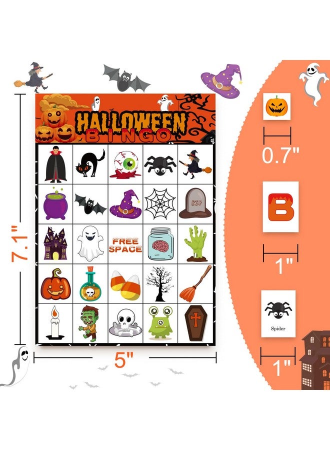 jollylife 40 Players Halloween Bingo Game Cards - Hallowmas Goodie Bags Stuffers Gifts for Kids Holiday Activity Party Supplies Favors - Image 4