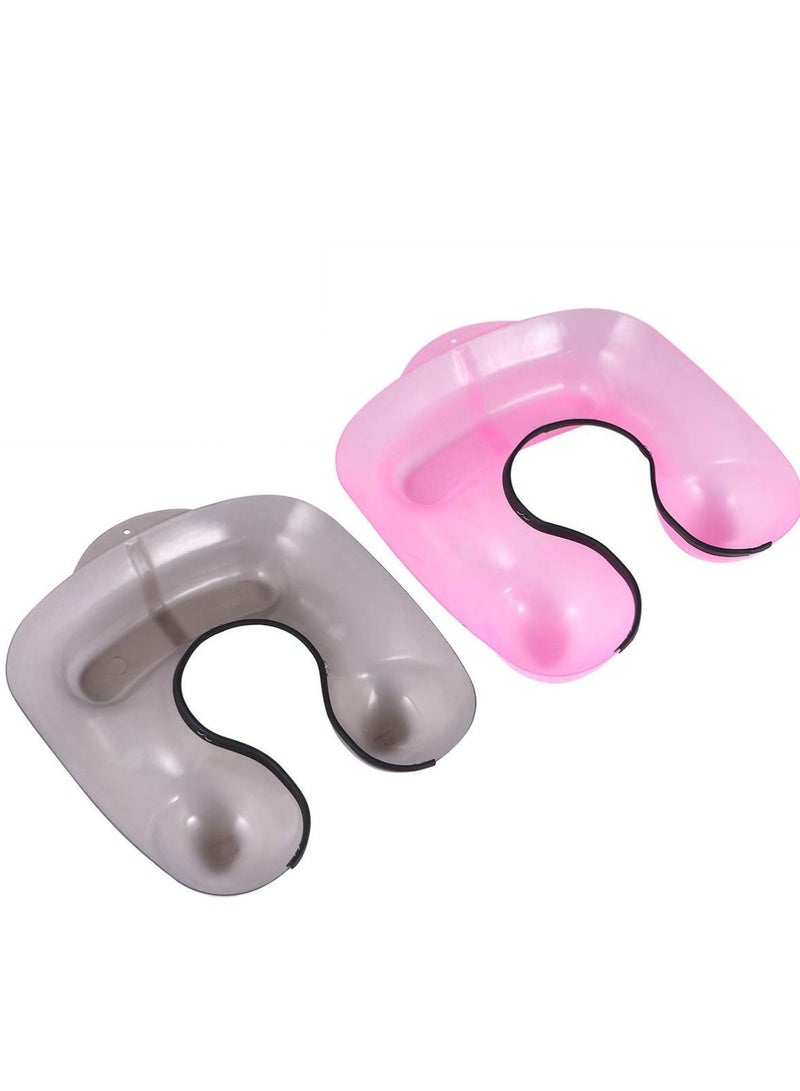 Y&D 2pcs Salon Hairdressing Neck Tray Plastic Hair Coloring Shoulder Support Cover Cutting Catcher Professional Perming Rest Container Clothing Protector Tool  - Image 1
