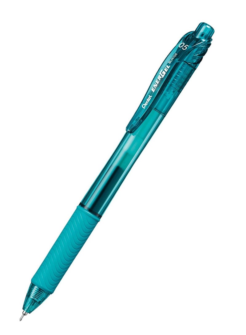 Pentel قلم حبر جل إنرجيل 4 قطع رأس 0.5 مم حبر أزرق تركوازي - Image 2