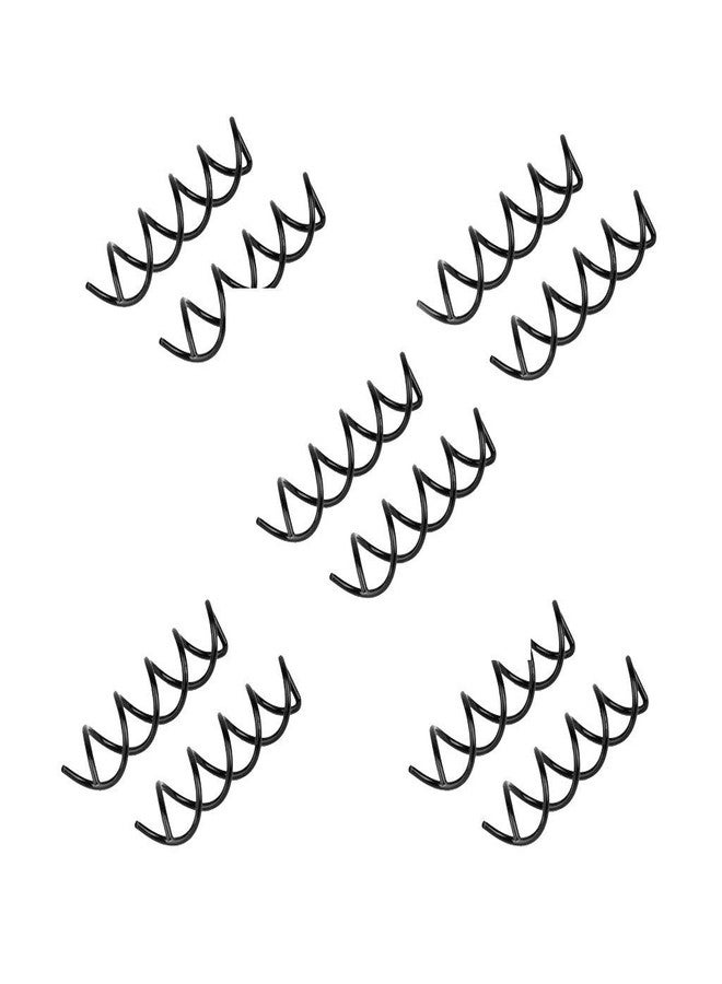 Truvic 10X Black Spiral Hair Pin Clip Bun Stick Pick For DIY Hair Style - 13001634MG