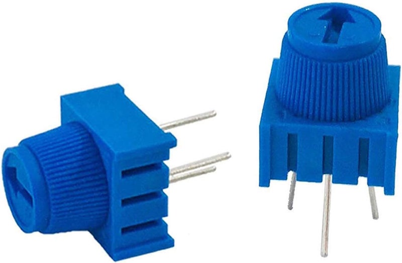 MCIGICM (10 Pcs) 10K Ohm Breadboard Trim Potentiometer kit with Knob for Arduino - Image 1