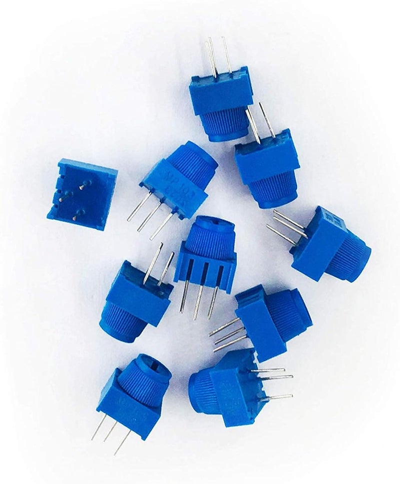 MCIGICM (10 Pcs) 10K Ohm Breadboard Trim Potentiometer kit with Knob for Arduino - Image 2