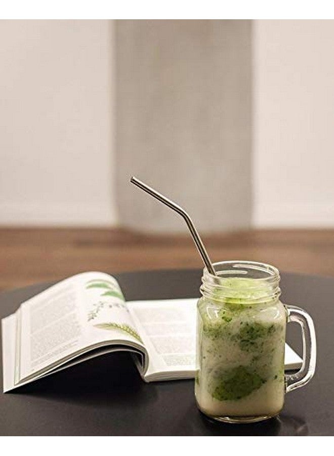 Ash & Roh® - Glass Mason Jar with Multi-Color Air-Tight Lids with Straw Mugs with Handle, Regular Mouth for kitchen - 500 ML (2) - Image 4