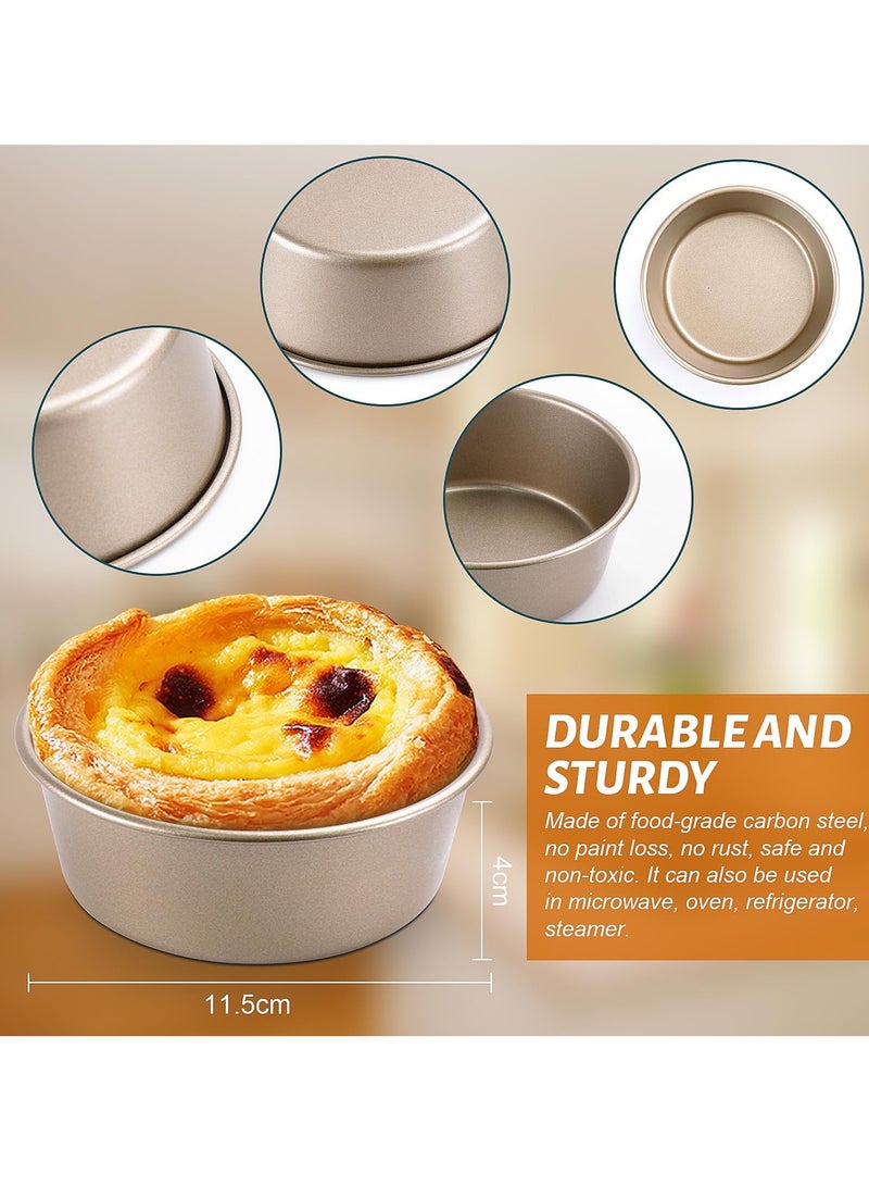 SYOSI 2PCS Air Fryer Egg Moulds, 4'' Ramekins for Air Fryer, Egg Ring Molds for Baking, Non Stick Moulds for Fried Egg Muffin Sandwiches, Breakfast Household Kitchen Cooking Tool  - Image 2