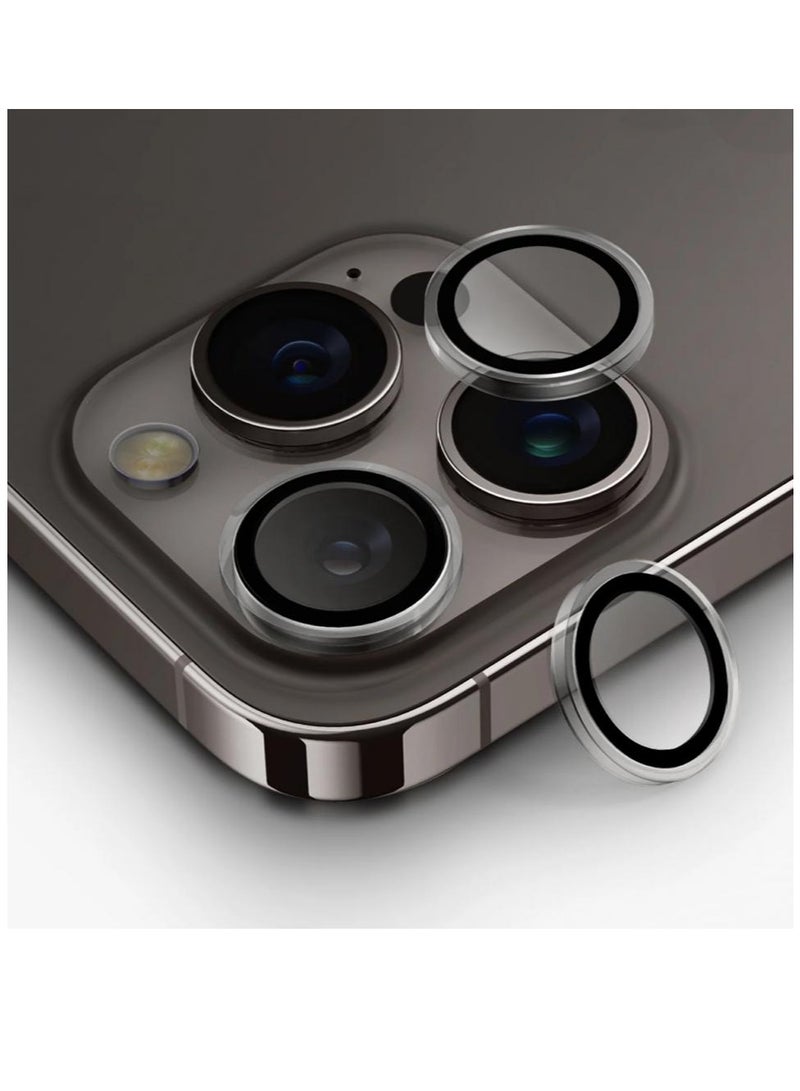 MARVN MARVN iPhone 15 Pro Max & 15 Pro Camera Lens Protector - White with Crystal Clarity, Dual Protection, 9H Hardness, Easy Installation, Compatible with iPhone 15 Pro & Pro Max  - Image 3