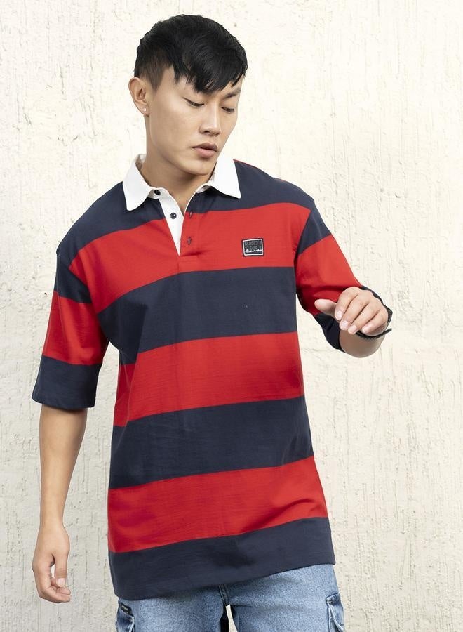 Hubberholme Red T-shirt for Men, Comfortable Casual Style  - Image 5