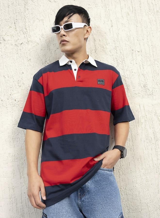 Hubberholme Red T-shirt for Men, Comfortable Casual Style  - Image 3