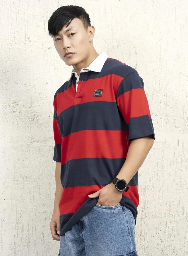 Hubberholme Red T-shirt for Men, Comfortable Casual Style