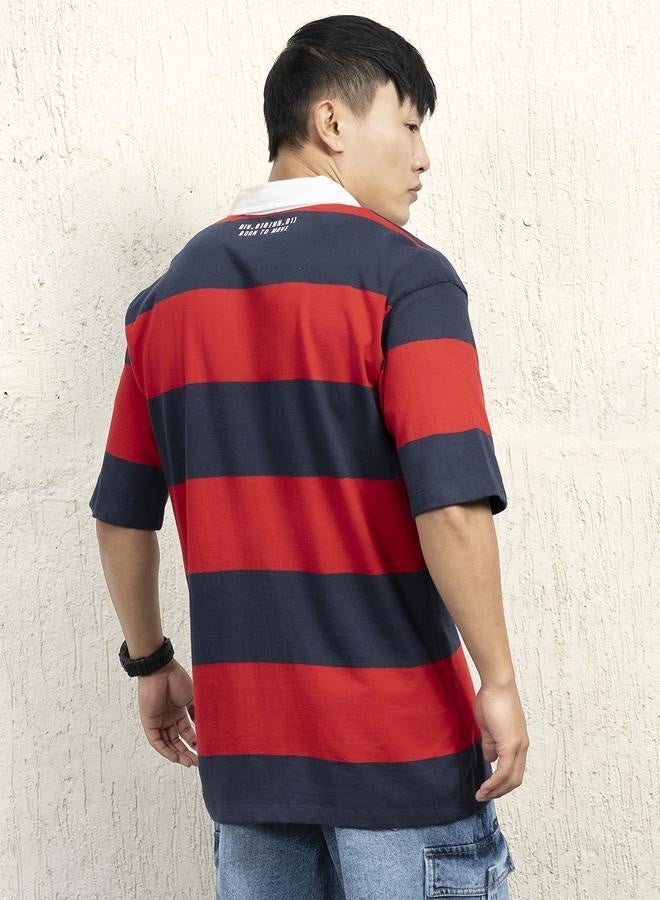 Hubberholme Red T-shirt for Men, Comfortable Casual Style  - Image 2