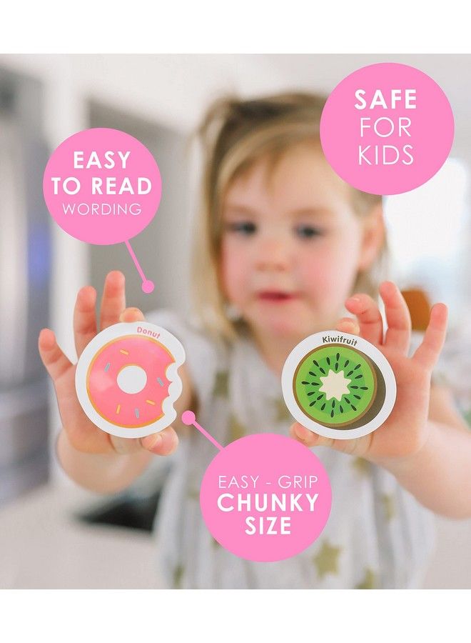 Curious Columbus Fridge Magnets For Toddlers Learning Magnets For Toddlers Set Of 52 Toddler Magnets 26 Big Foam Food Magnets + 26 Abc Alphabet Magnets Fun Refrigerator Magnets For Kids - Image 3