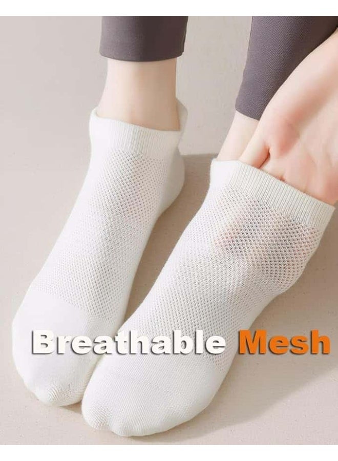 Anmi 4 Pairs Pilates Socks, Pilates Yoga Grip Socks, Women Non Slip Grip Socks Anti-slip Yoga Pilates Sock for Hospital, Dance, Barre, Barefoot Workout & Ballet - Image 3