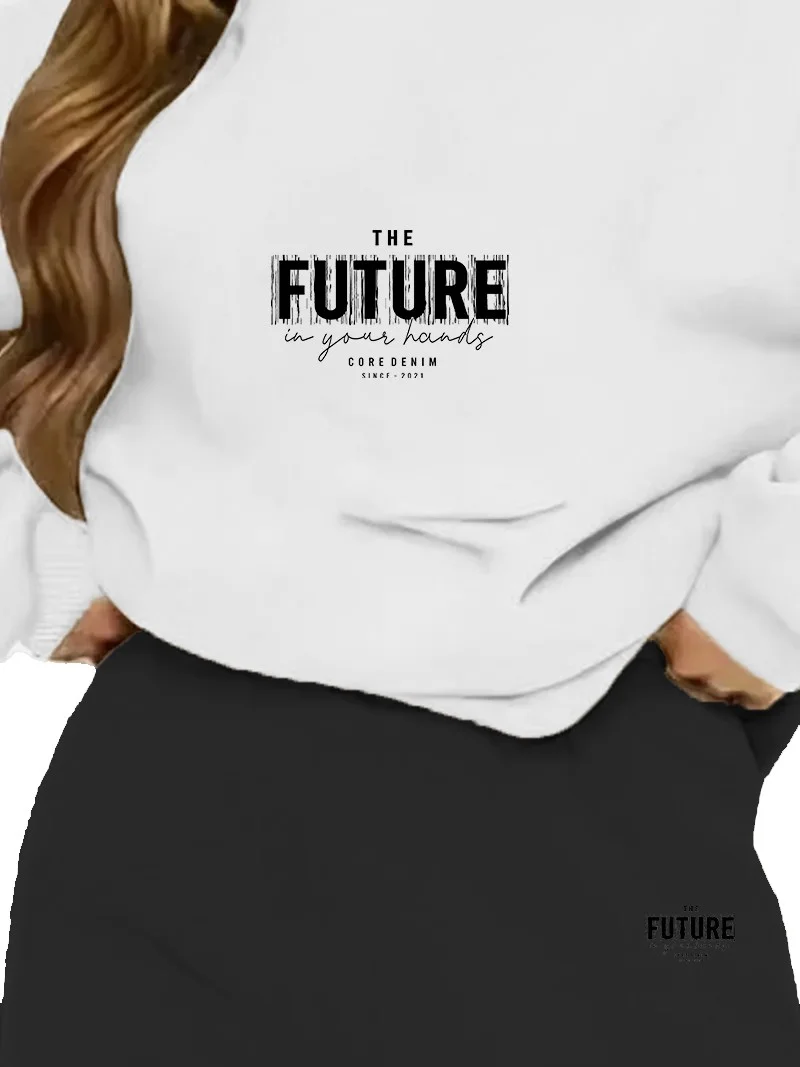 دوغ فش Tracksuit Set Oversize Future Printed Tracksuit Set,lover,couple Combination White